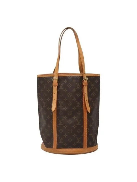 Authentic LOUIS VUITTON Monogram Bucket GM Shoulder Bag M42236 LV - Picture 5 of 16